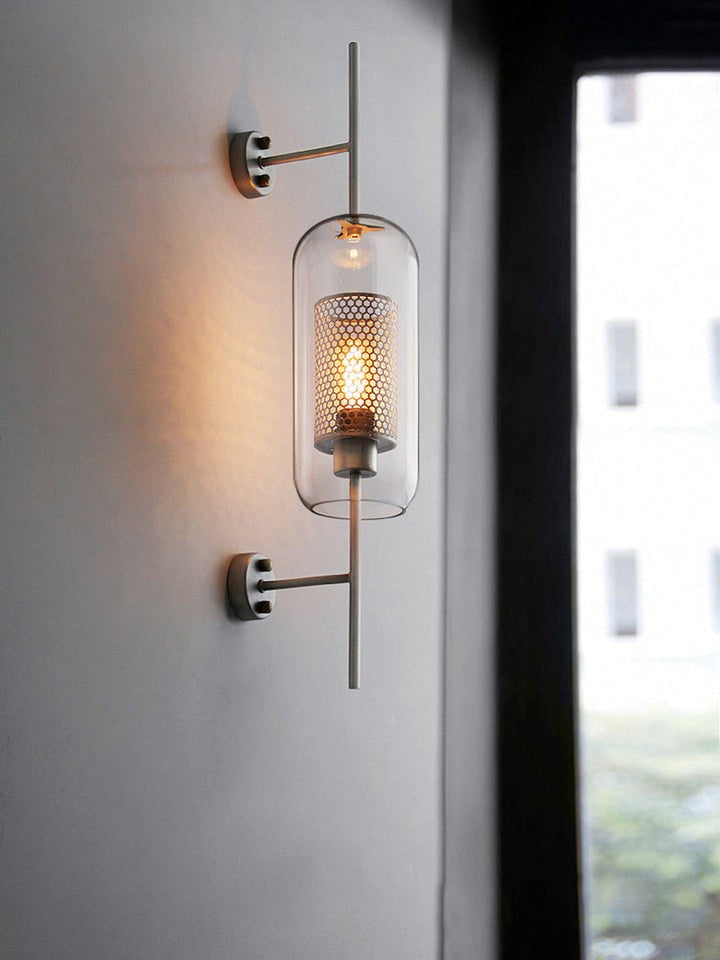 Contemporary Glass Wall Light – Sphere & Capsule
