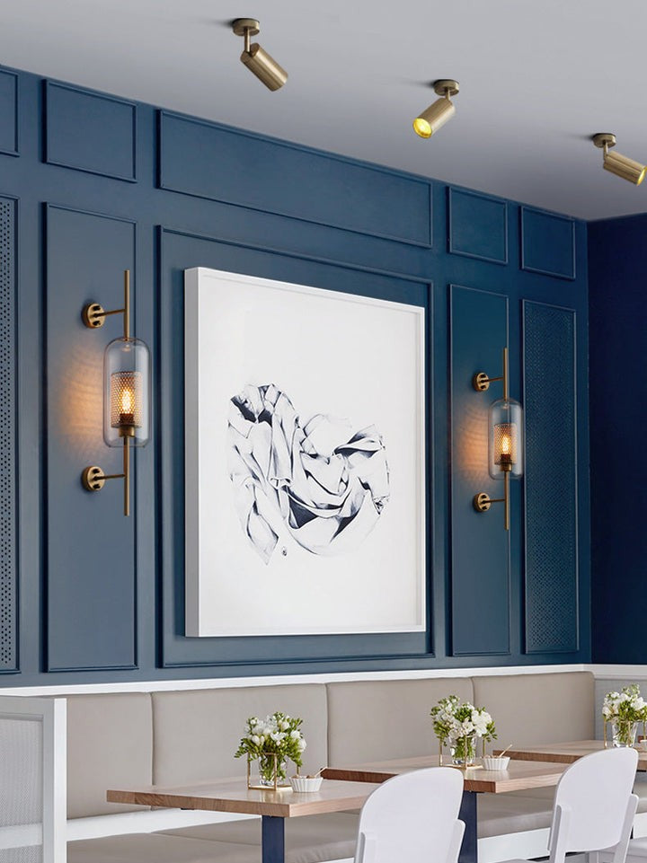 Contemporary Glass Wall Light – Sphere & Capsule