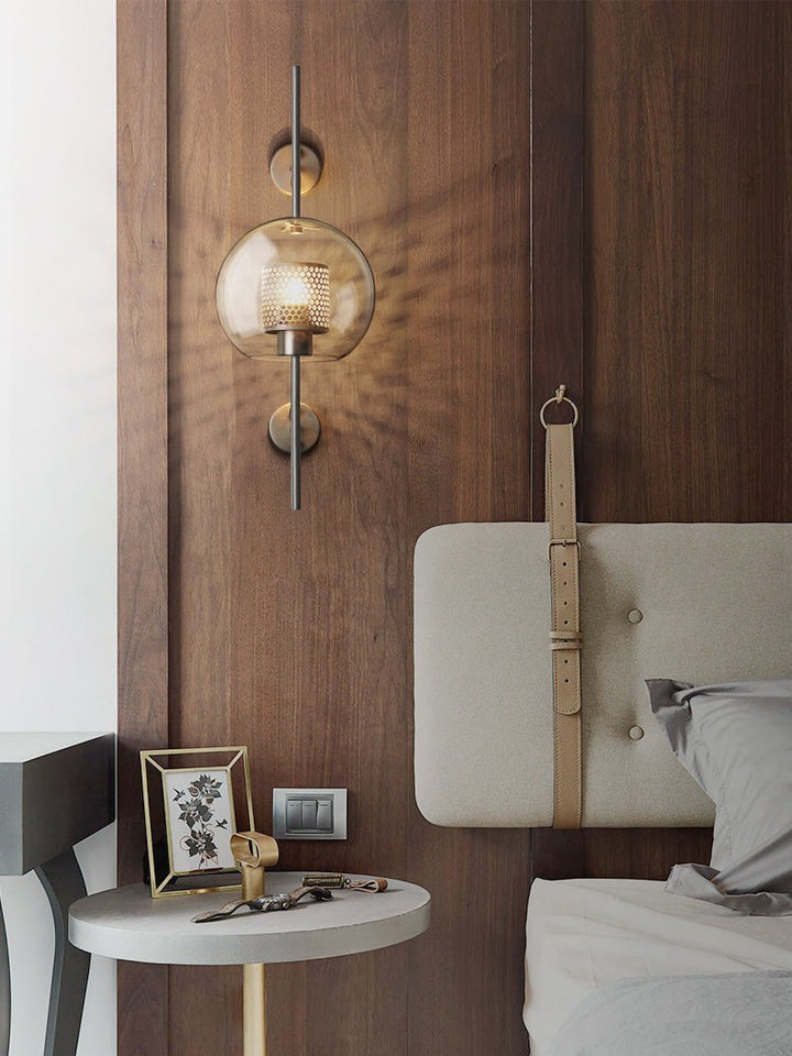 Contemporary Glass Wall Light – Sphere & Capsule