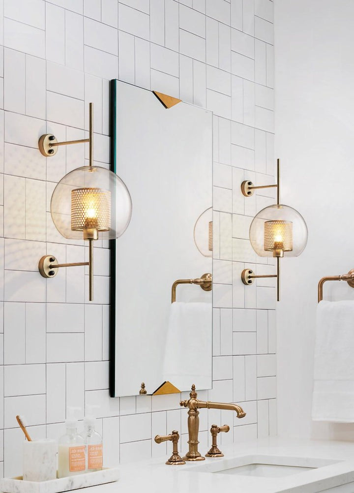 Contemporary Glass Wall Light – Sphere & Capsule