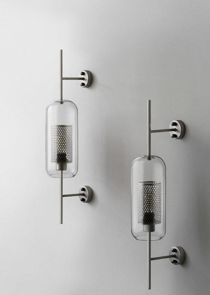 Contemporary Glass Wall Light – Sphere & Capsule