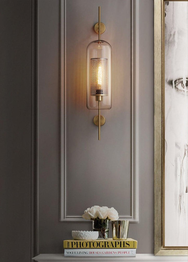 Contemporary Glass Wall Light – Sphere & Capsule