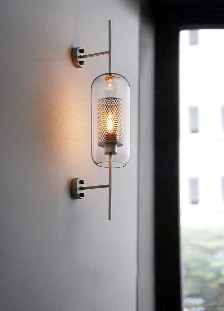 Contemporary Glass Wall Light – Sphere & Capsule