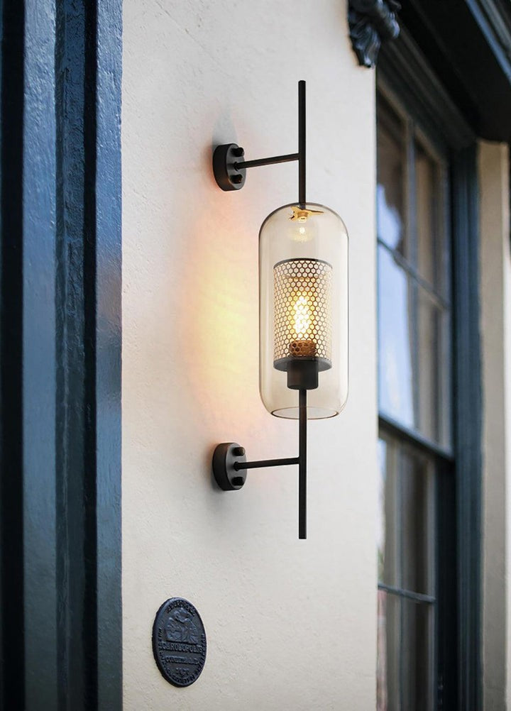 Contemporary Glass Wall Light – Sphere & Capsule