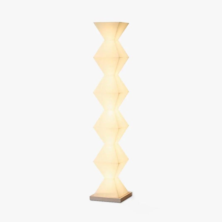 Contemporary Stainless Steel & Glass LED Floor Lamp