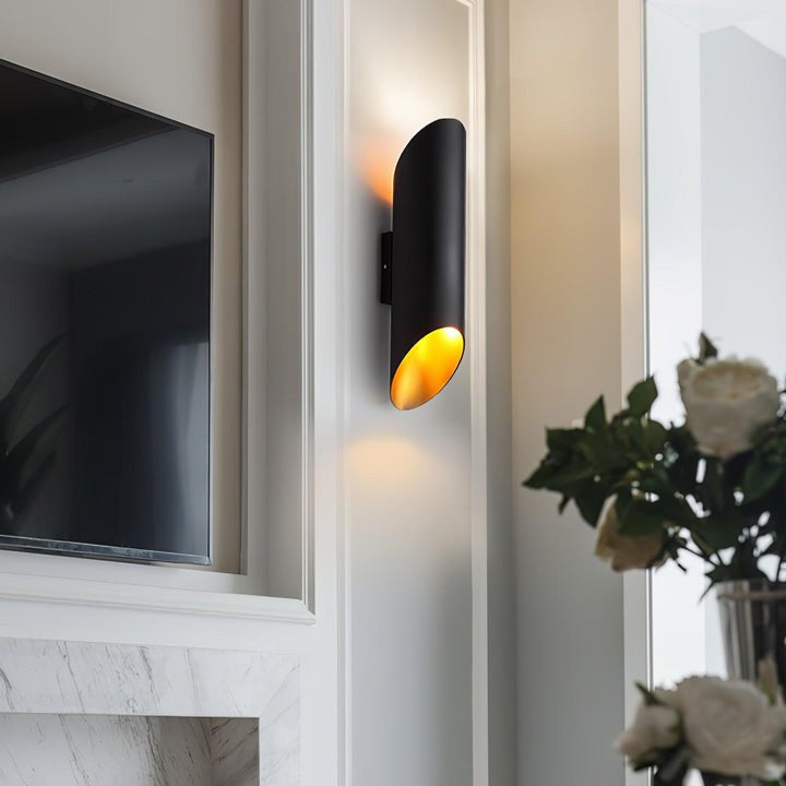 Diagonal Cylinder LED Wall Sconce