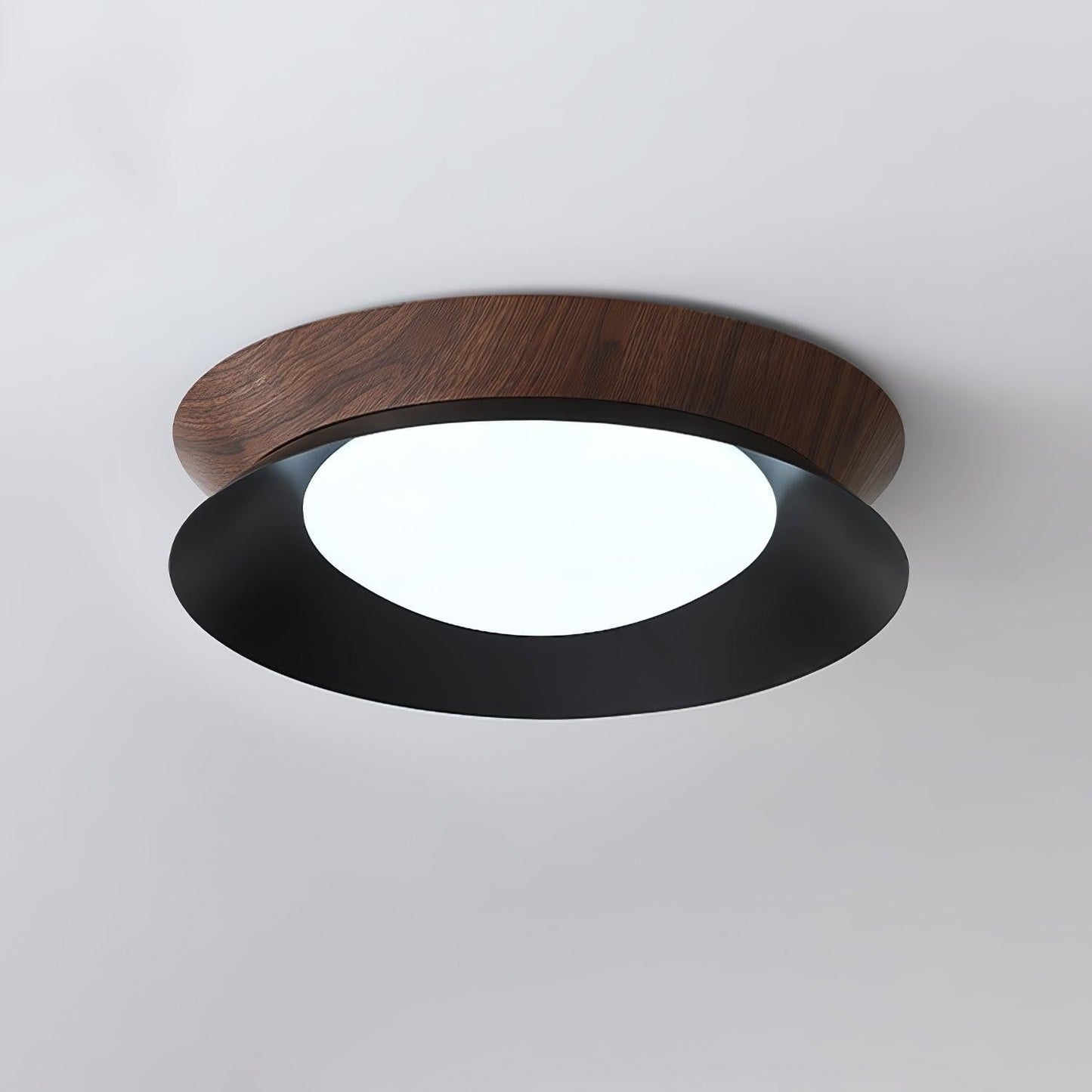 Double Half-Round LED Flush Ceiling Light