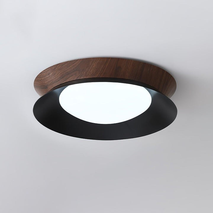Double Half-Round LED Flush Ceiling Light