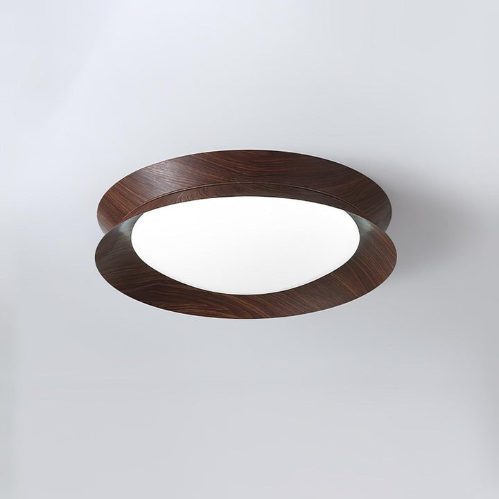 Double Half-Round LED Flush Ceiling Light