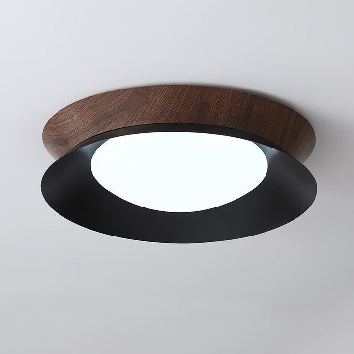 Double Half-Round LED Flush Ceiling Light