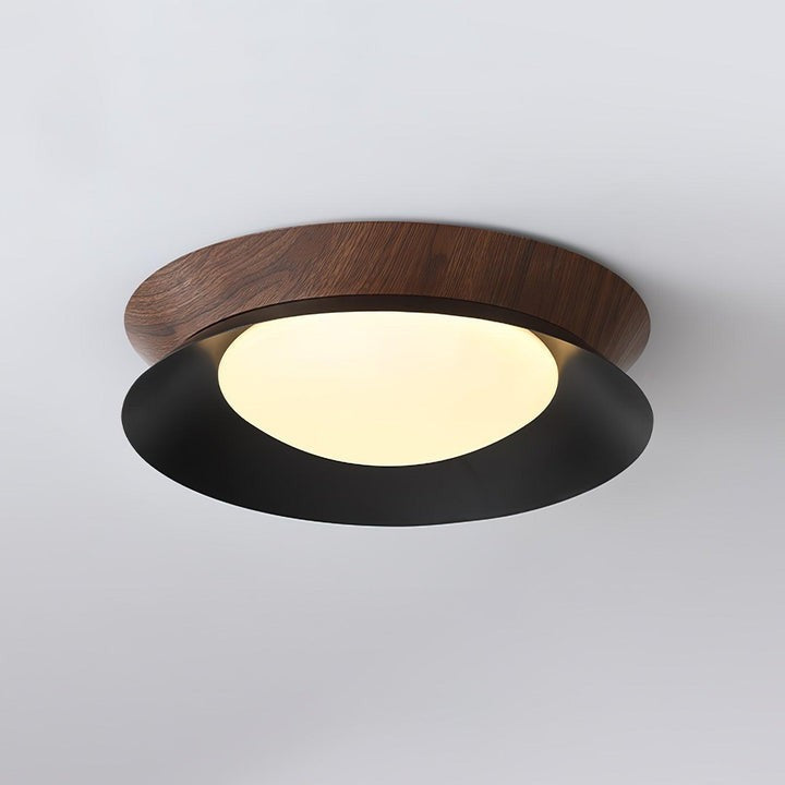 Double Half-Round LED Flush Ceiling Light