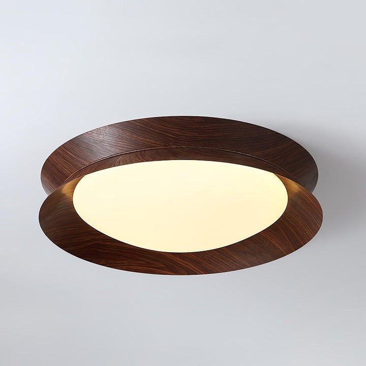 Double Half-Round LED Flush Ceiling Light