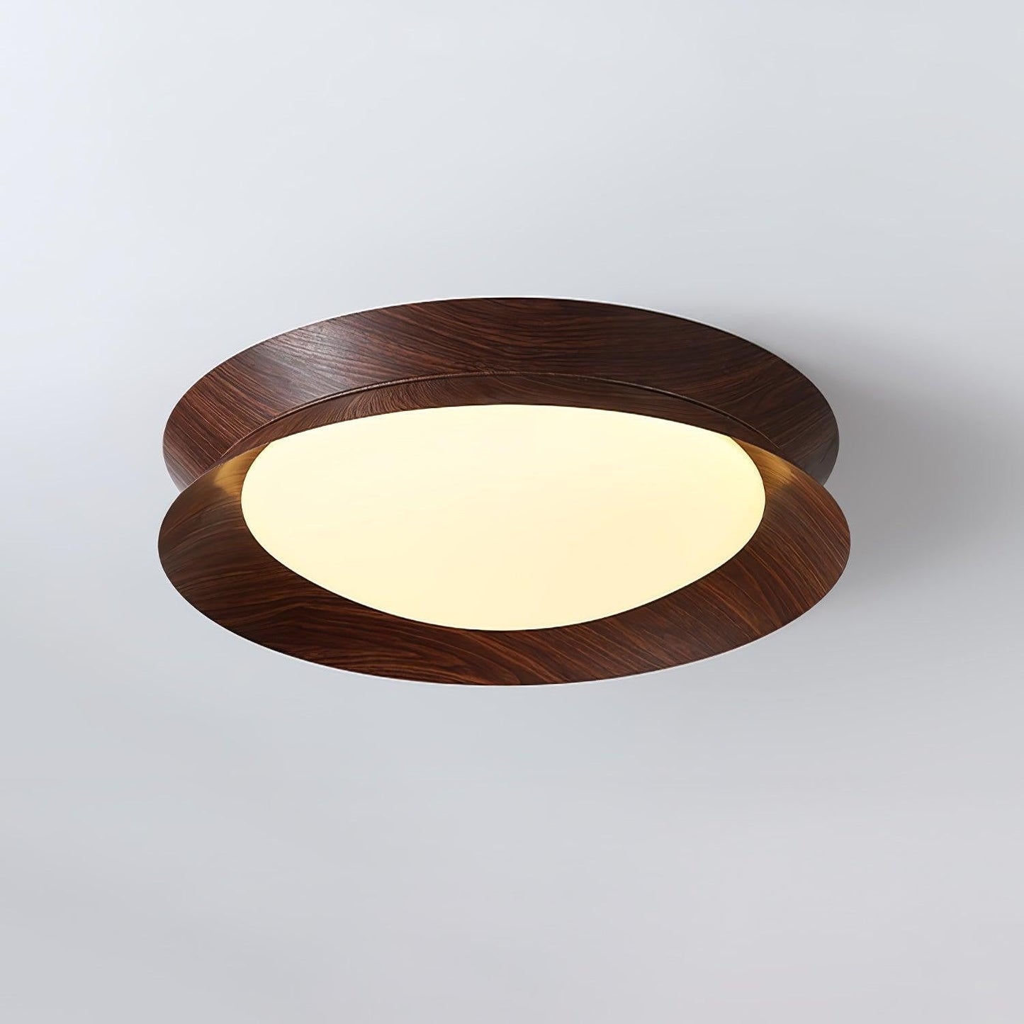 Double Half-Round LED Flush Ceiling Light