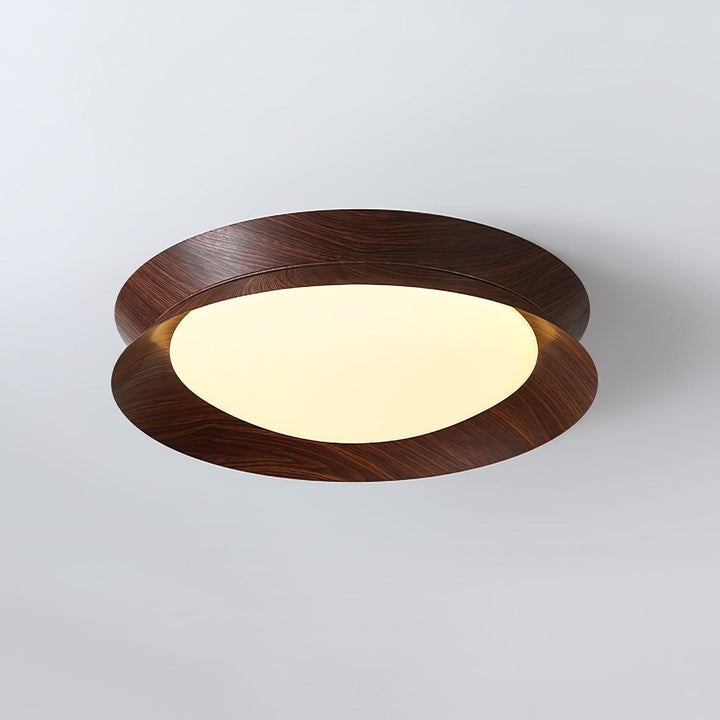 Double Half-Round LED Flush Ceiling Light