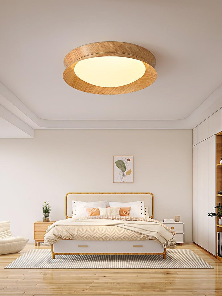 Double Half-Round LED Flush Ceiling Light