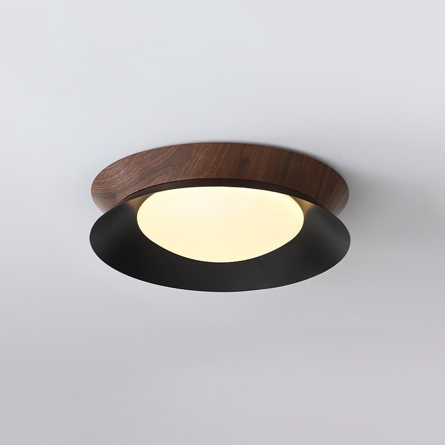 Double Half-Round LED Flush Ceiling Light