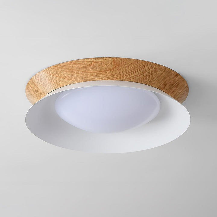 Double Half-Round LED Flush Ceiling Light