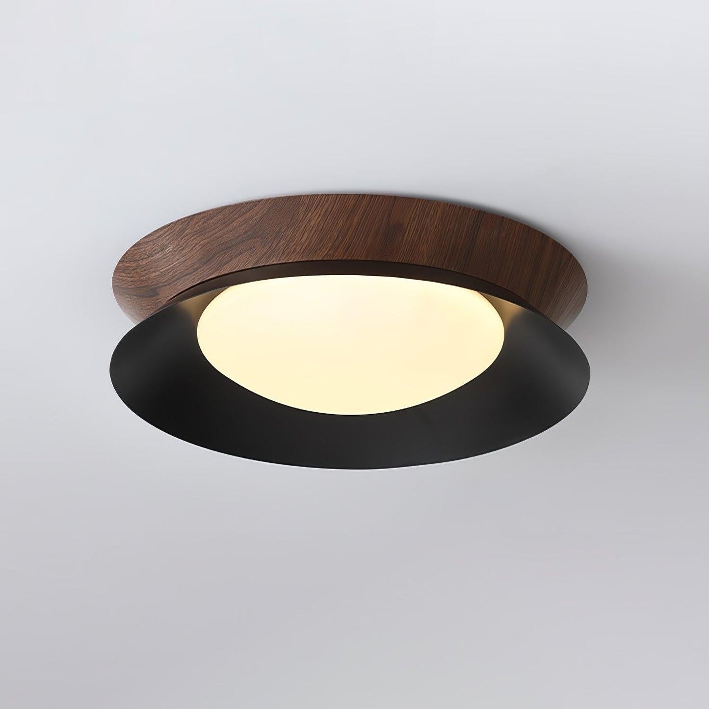 Double Half-Round LED Flush Ceiling Light