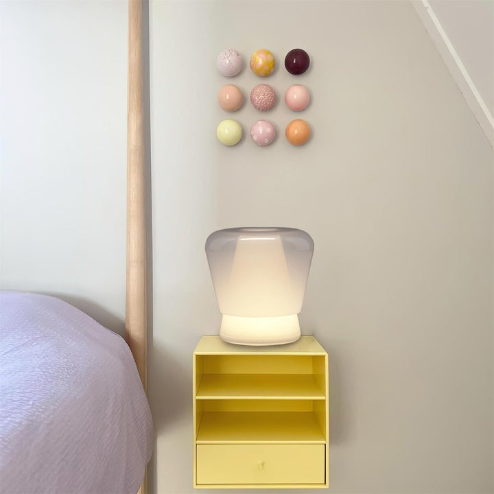 Dual-Layer Mouth-Blown Glass LED Table Lamp