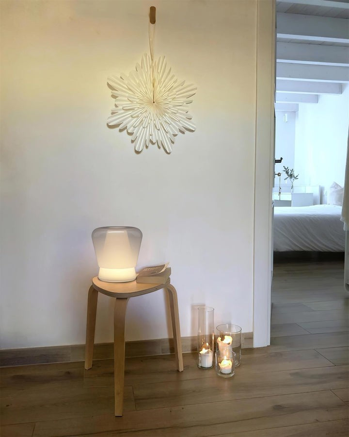 Dual-Layer Mouth-Blown Glass LED Table Lamp