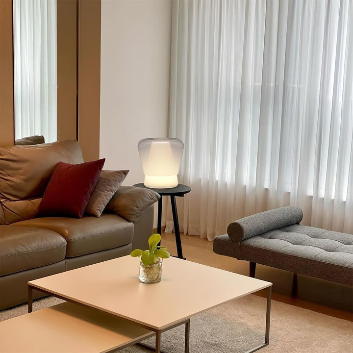 Dual-Layer Mouth-Blown Glass LED Table Lamp