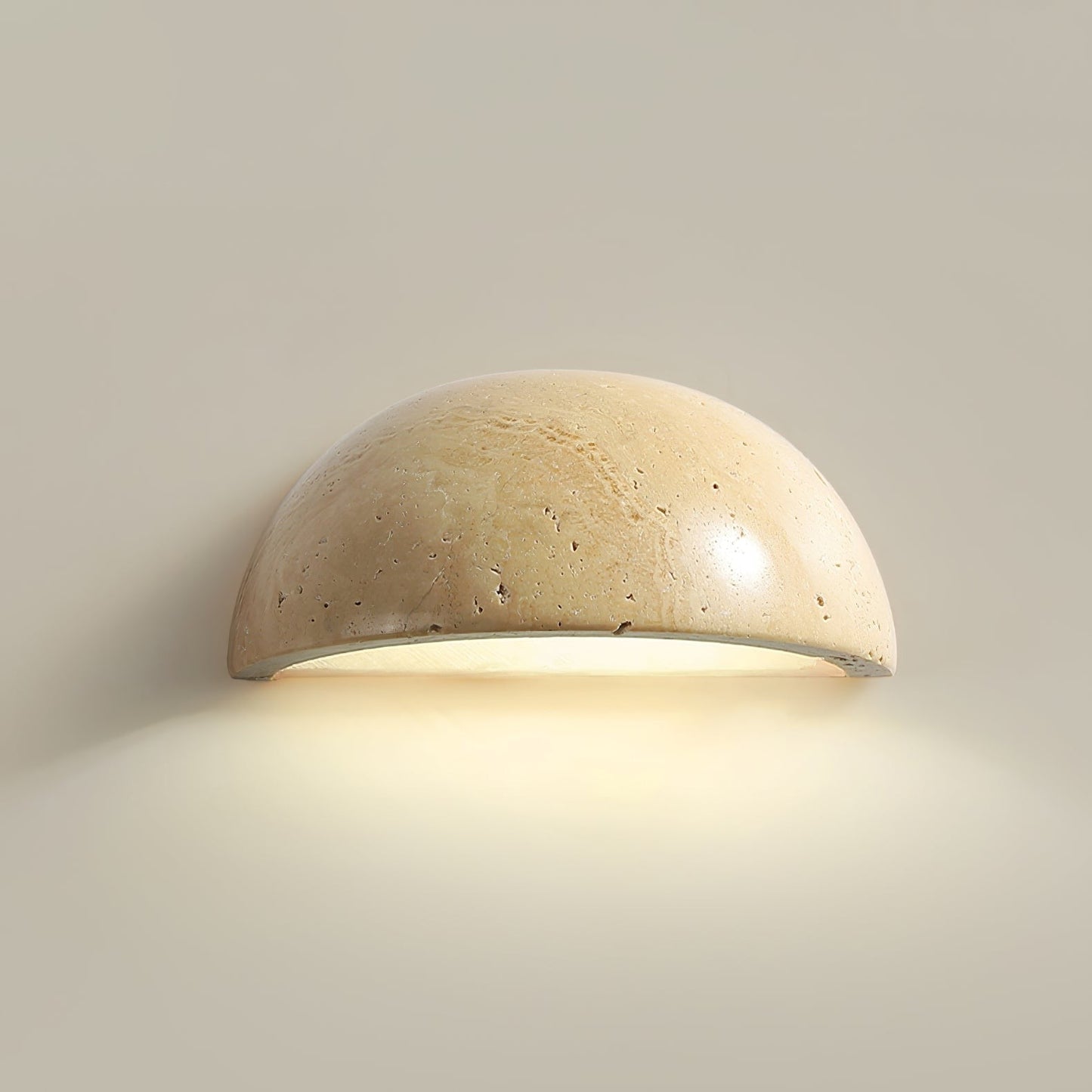 Dusk Glow Travertine Wall Sconce