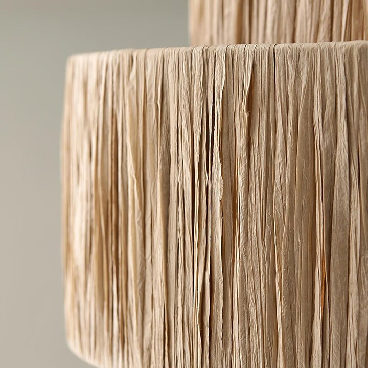 Eco-Friendly Raffia Straw Pendant Light