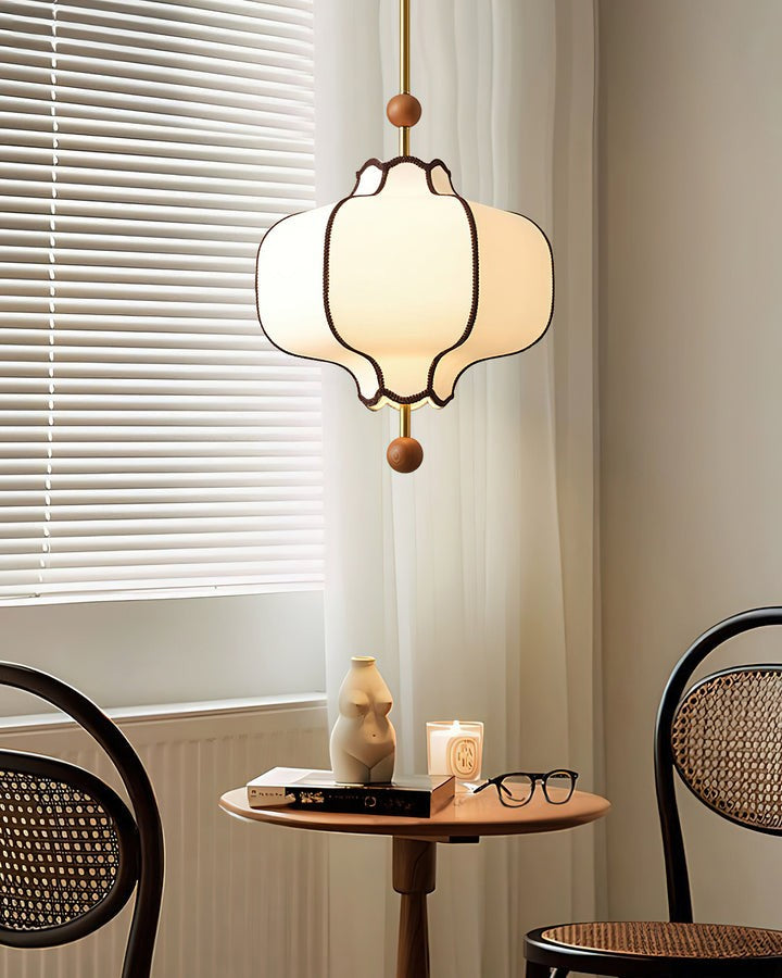 Elegant Fabric Lantern Pendant Light