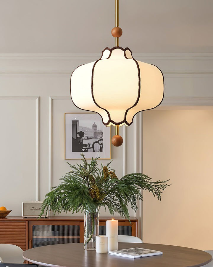 Elegant Fabric Lantern Pendant Light
