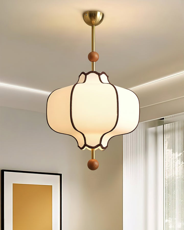 Elegant Fabric Lantern Pendant Light