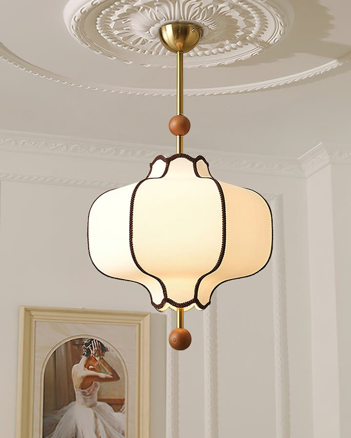 Elegant Fabric Lantern Pendant Light