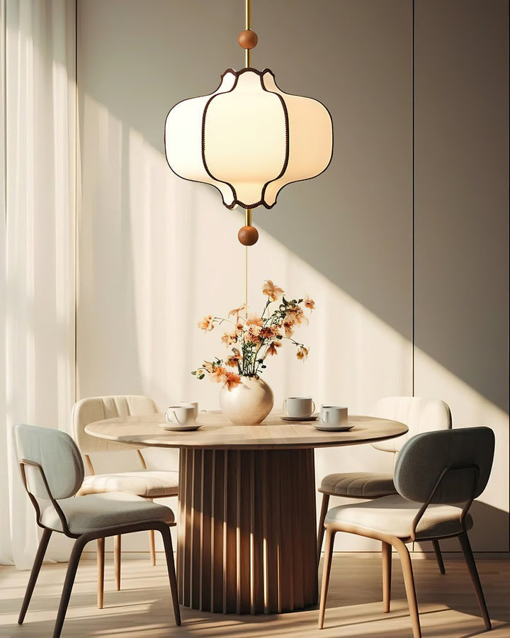Elegant Fabric Lantern Pendant Light