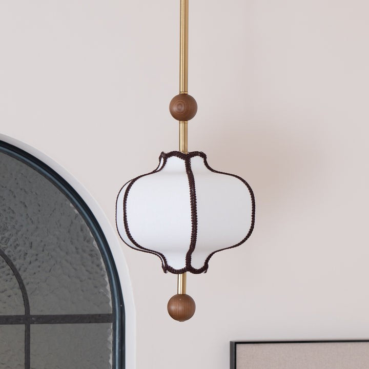Elegant Fabric Lantern Pendant Light