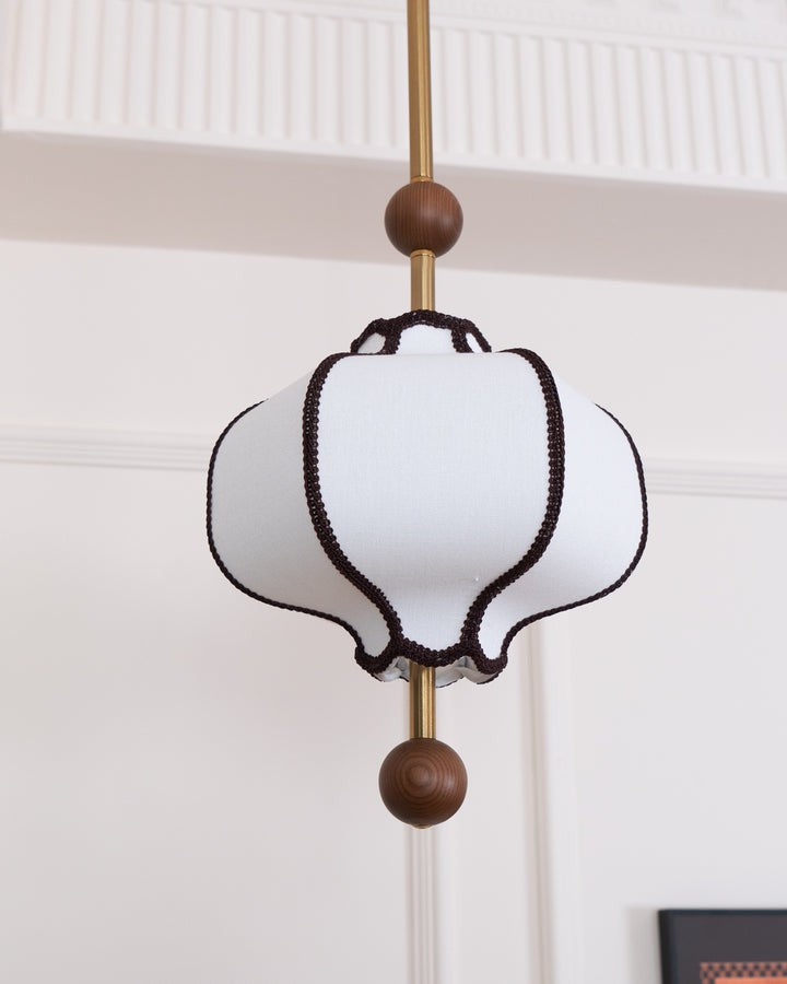Elegant Fabric Lantern Pendant Light