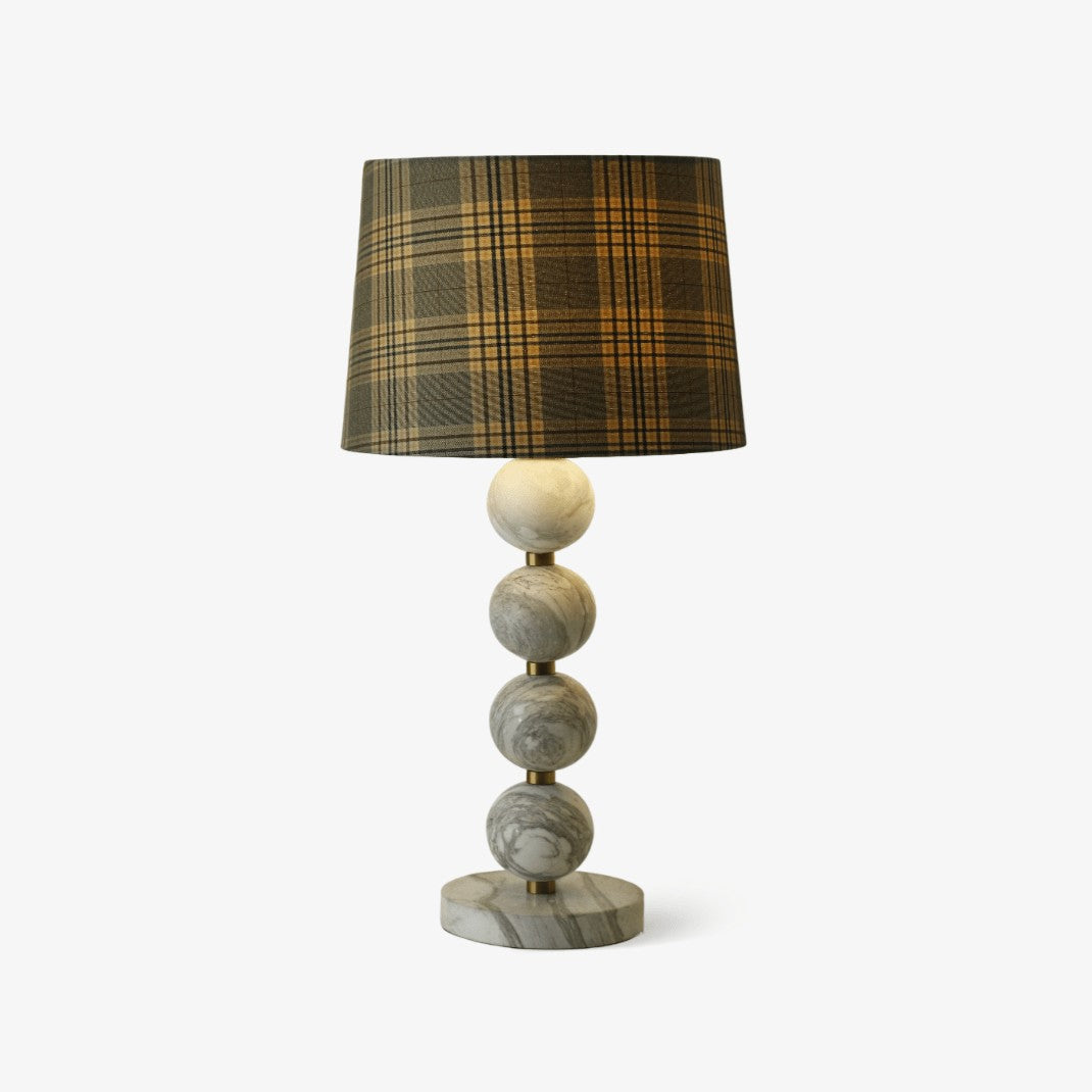 Elegant Marble Table Lamp with Gold Accents