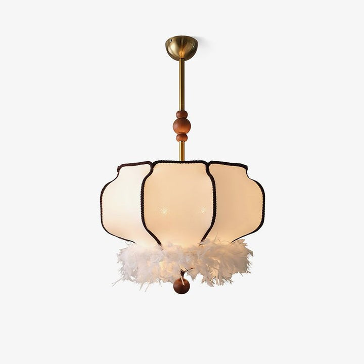 Feathered LED Lantern Pendant Light