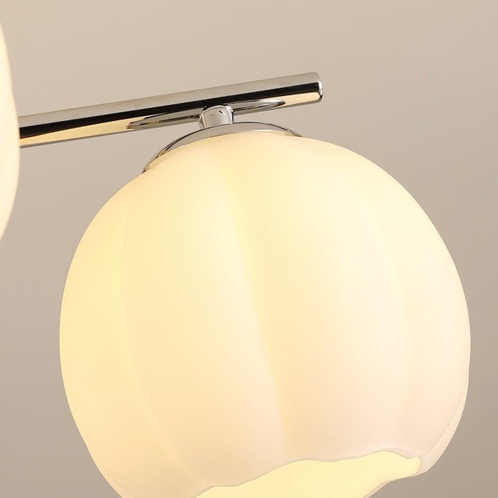 Floral Bud Glass Ceiling Light Fixture