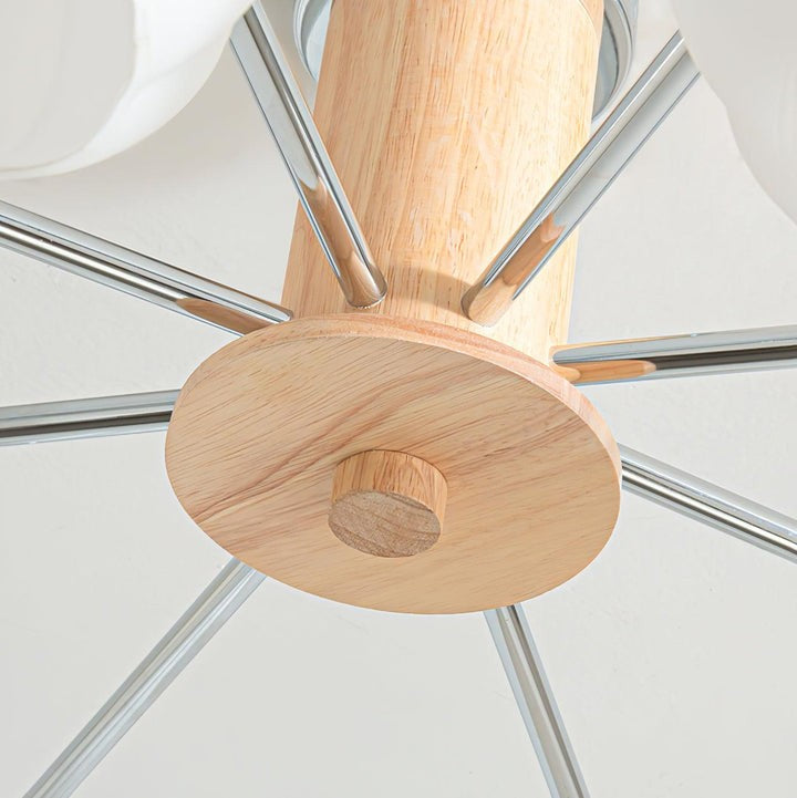 Floral Bud Glass Ceiling Light Fixture