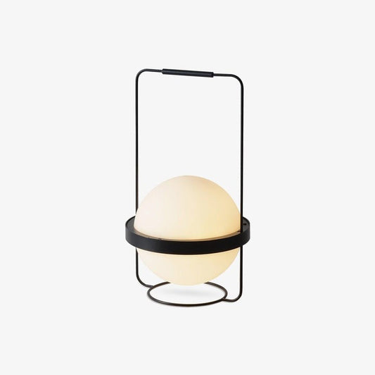 Garden-Inspired LED Table Lamp with Planter & Acrylic Globe