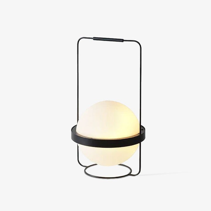 Garden-Inspired LED Table Lamp with Planter & Acrylic Globe