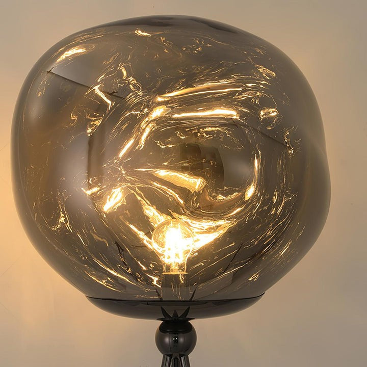 Glowing Lava Rock Tripod Floor Lamp