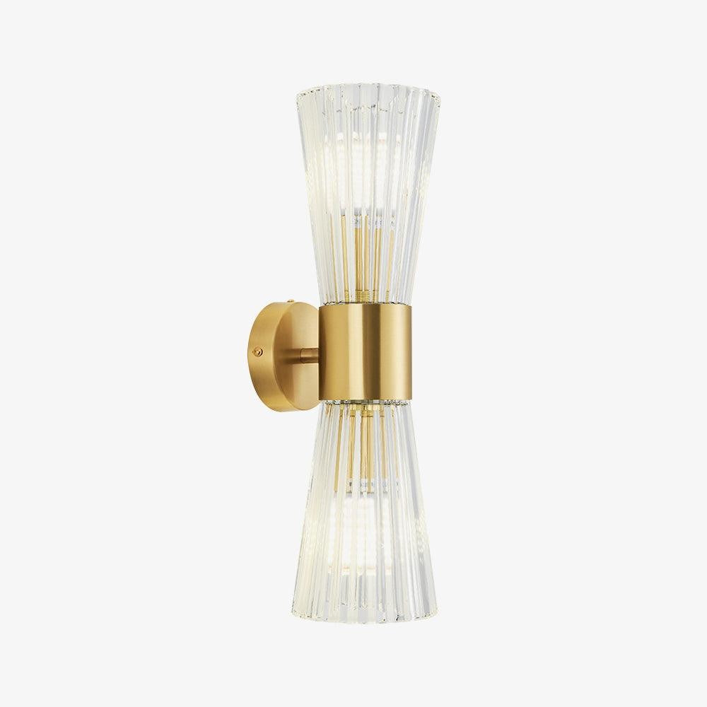 Gold Crystal LED Wall Sconce – Modern Transitional Lighting