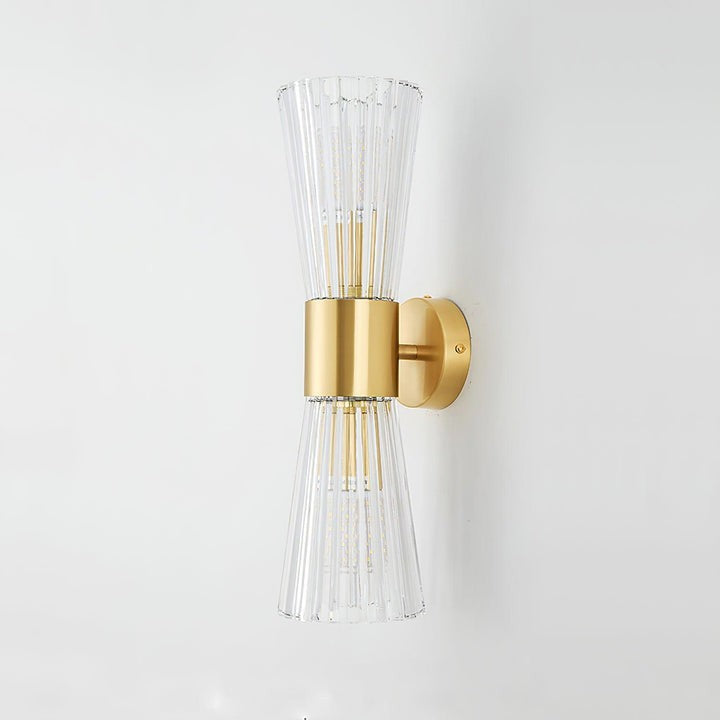 Gold Crystal LED Wall Sconce – Modern Transitional Lighting
