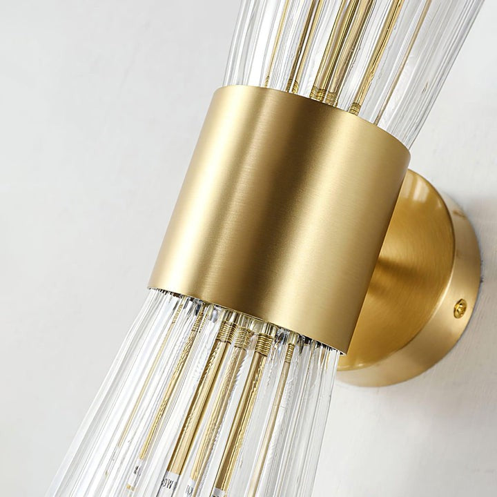 Gold Crystal LED Wall Sconce – Modern Transitional Lighting