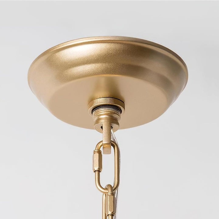 Gold Interlocking Circle Pendant Light