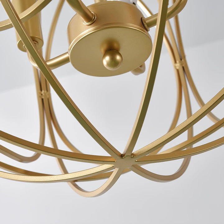 Gold Interlocking Circle Pendant Light
