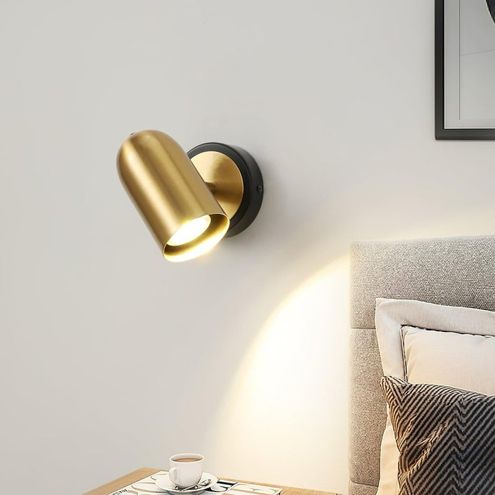 Gold Iron Wall Sconce – Modern Indoor LED Wall Light