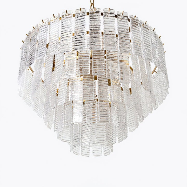 Hand-Blown Pink Murano Glass Ceiling Chandelier