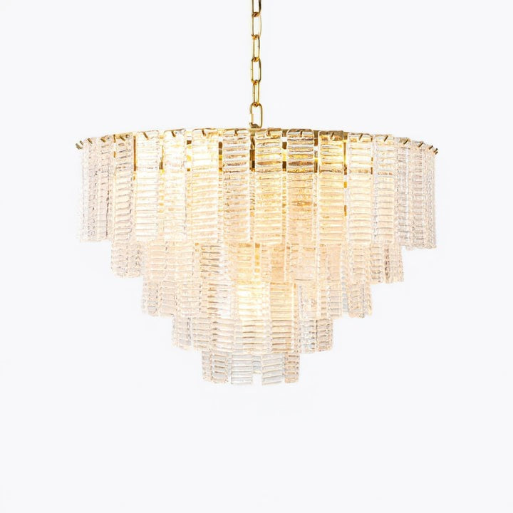 Hand-Blown Pink Murano Glass Ceiling Chandelier
