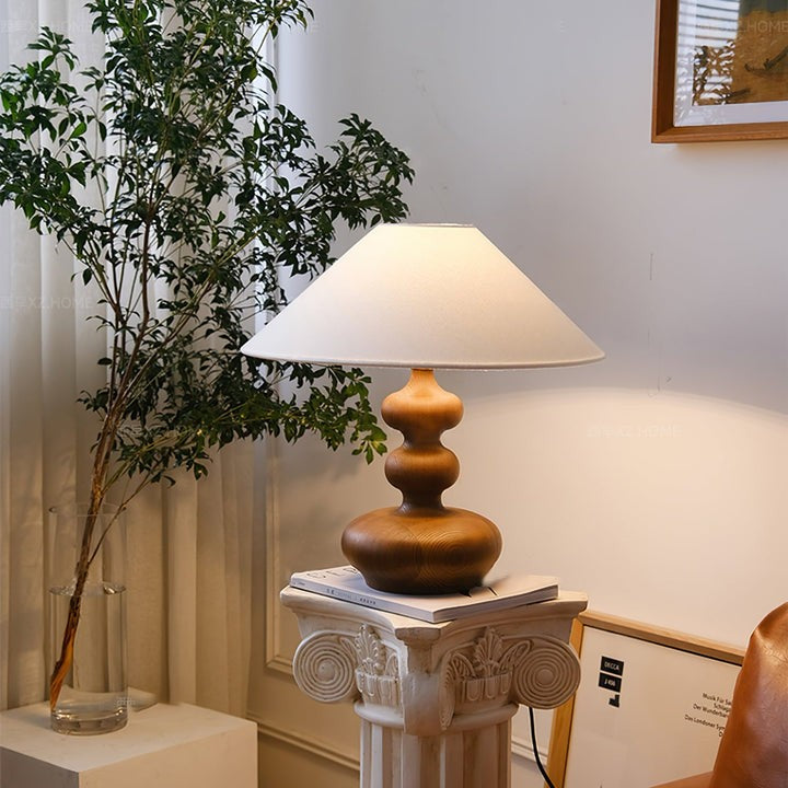 Handcrafted Gourd-Shaped Table Lamp